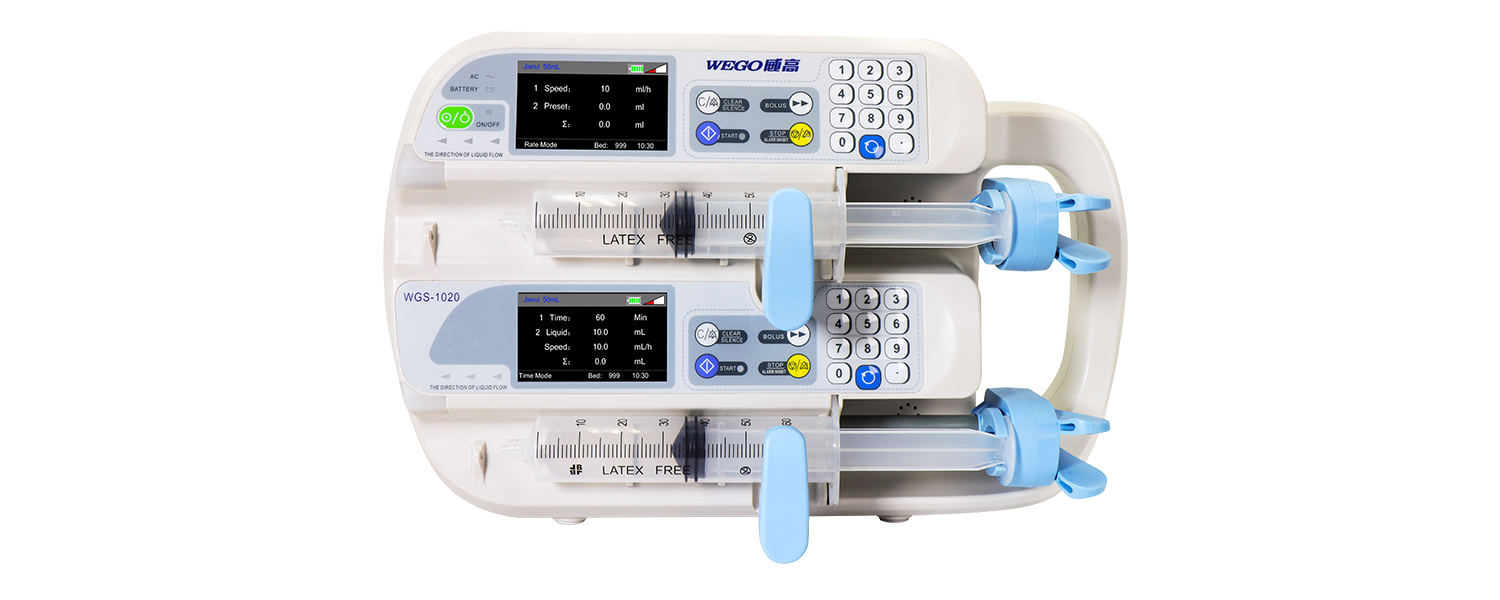 double channel syringe pump